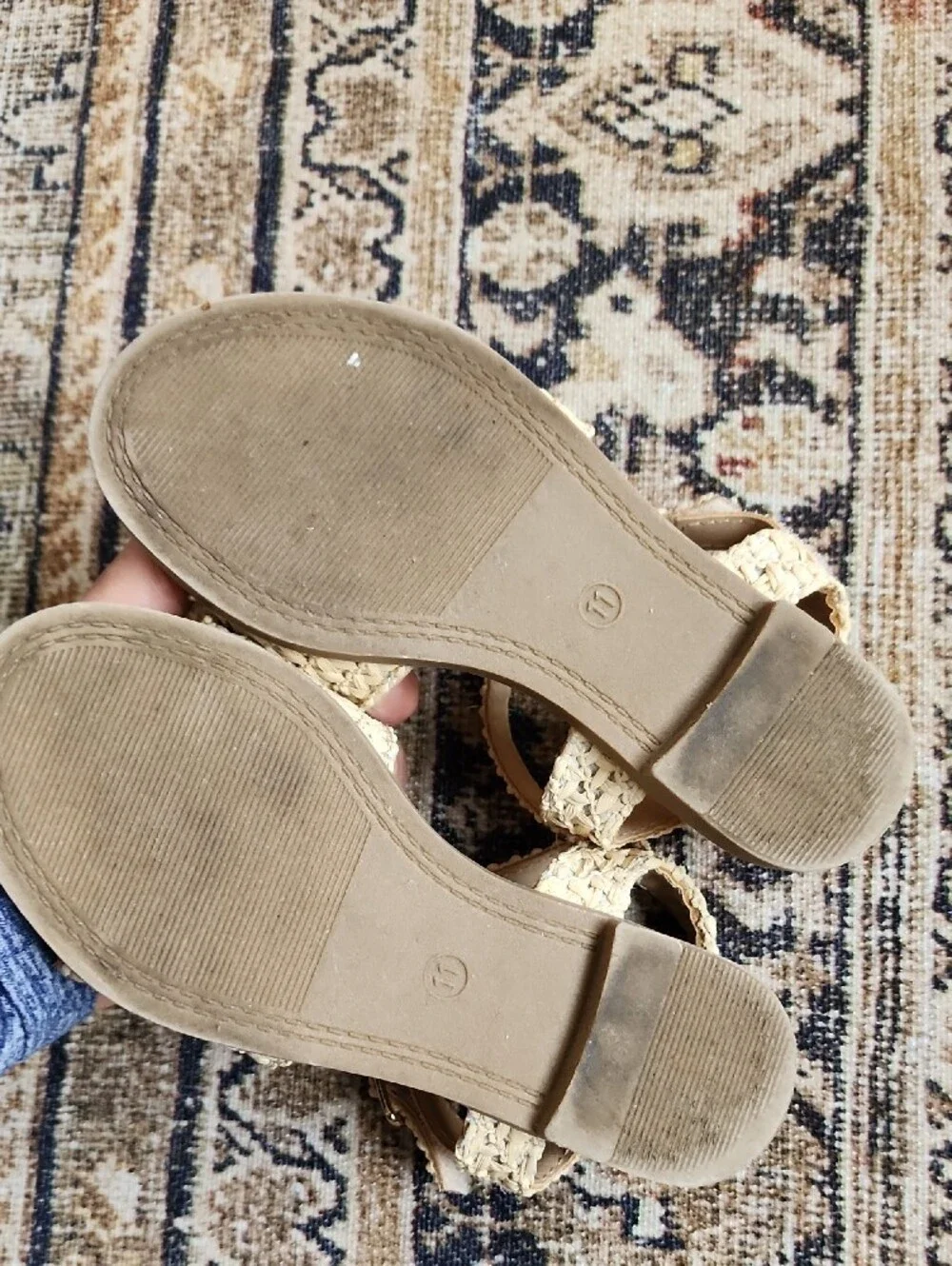 Steve Madden Kids' Cream Braided Sandals with Fruit Bead Accents